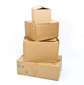 Stack of cardboard box