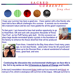 feng shui newsletter 2016-09-02