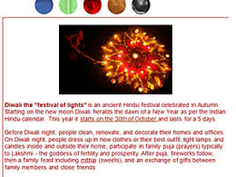 Diwali newsletter