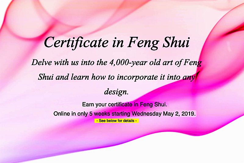 certificated in Feng Shui, 4,000 year old art