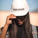 woman in hard hat