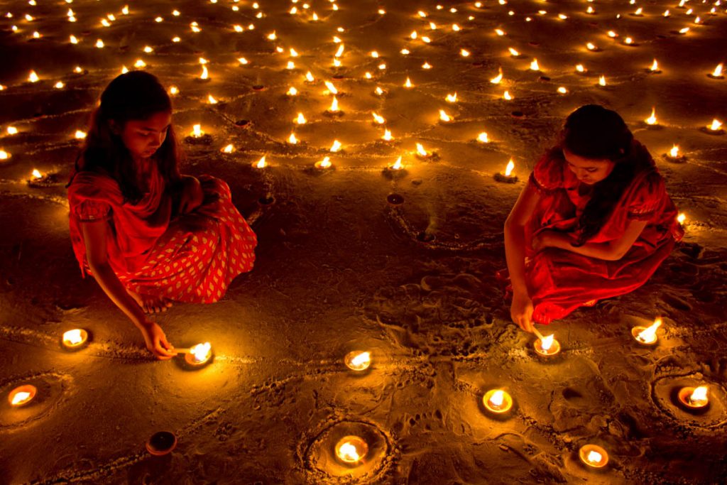 Diwali candles