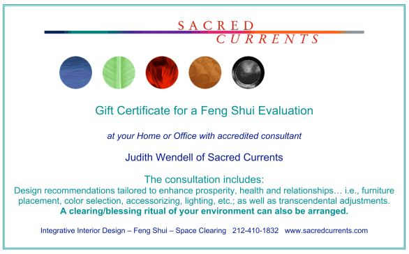 feng shui certificate image