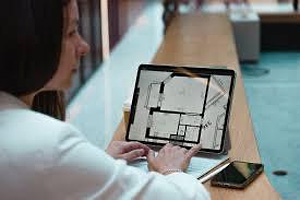 floor plan on computer